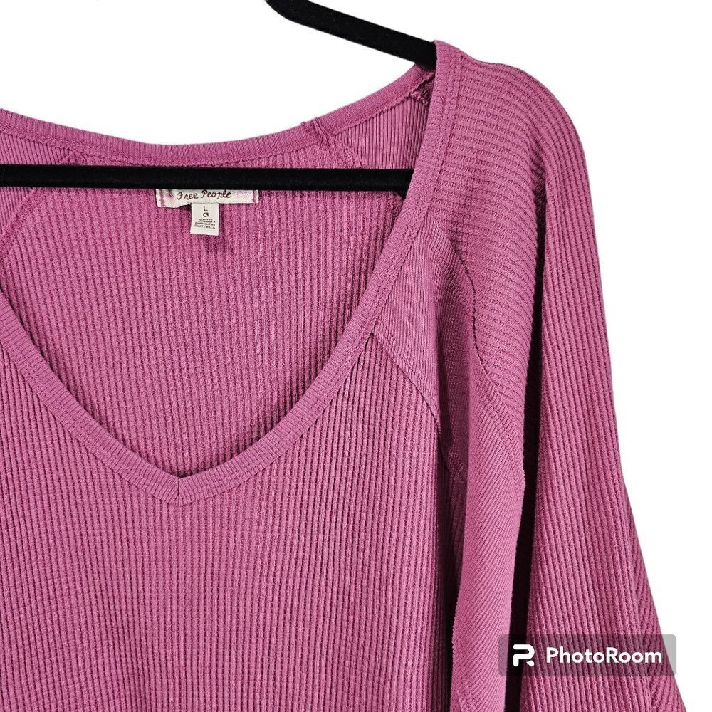 Free People Santa Clara Oversized Thermal Top - Picture 5 of 12